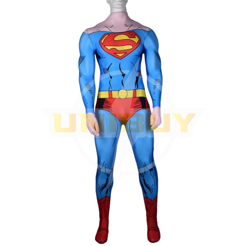 Superman Christopher Reeve Costume Cosplay Suit For Kids Adult Comics Verison Unibuy