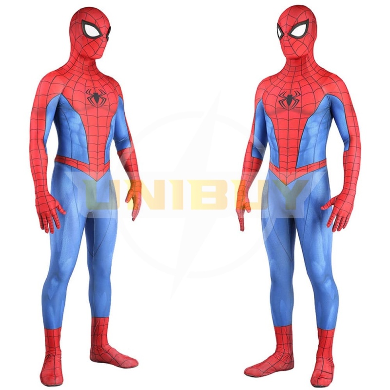 Spider Man ps4 3D Classic Suit Peter Parker Cosplay Costume Unibuy
