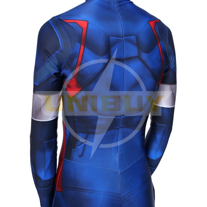 Captain America Costume Cosplay Jumpsuit Steve Rogers Avengers Endgame for Kids Adult Unibuy