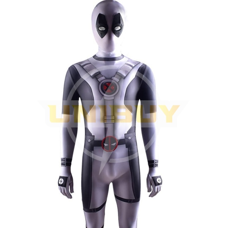 X-Force Deadpool Cosplay Costume White Deadpool Zentai Suit For Kids Adult Unibuy