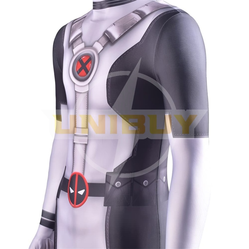 X-Force Deadpool Cosplay Costume White Deadpool Zentai Suit For Kids Adult Unibuy