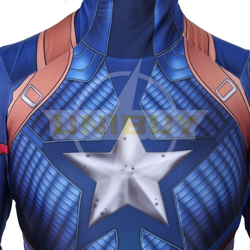 Captain America Costume Cosplay Jumpsuit Steve Rogers Avengers Endgame Dulexe Ver Unibuy