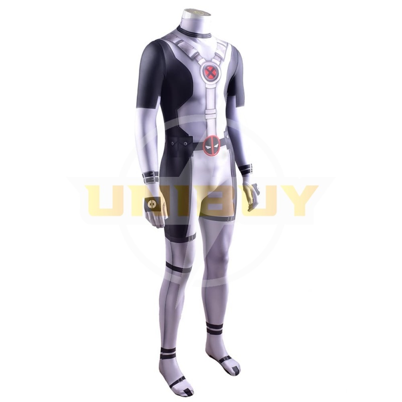 X-Force Deadpool Cosplay Costume White Deadpool Zentai Suit For Kids Adult Unibuy