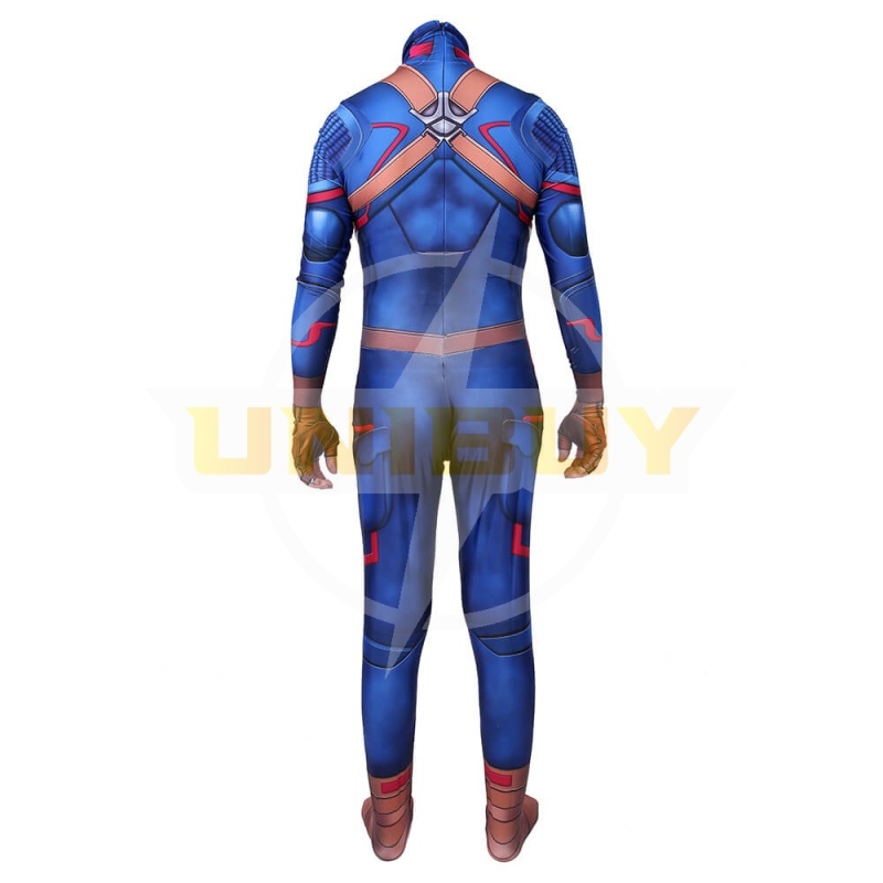 Captain America Costume Cosplay Jumpsuit Steve Rogers Avengers Endgame Dulexe Ver Unibuy