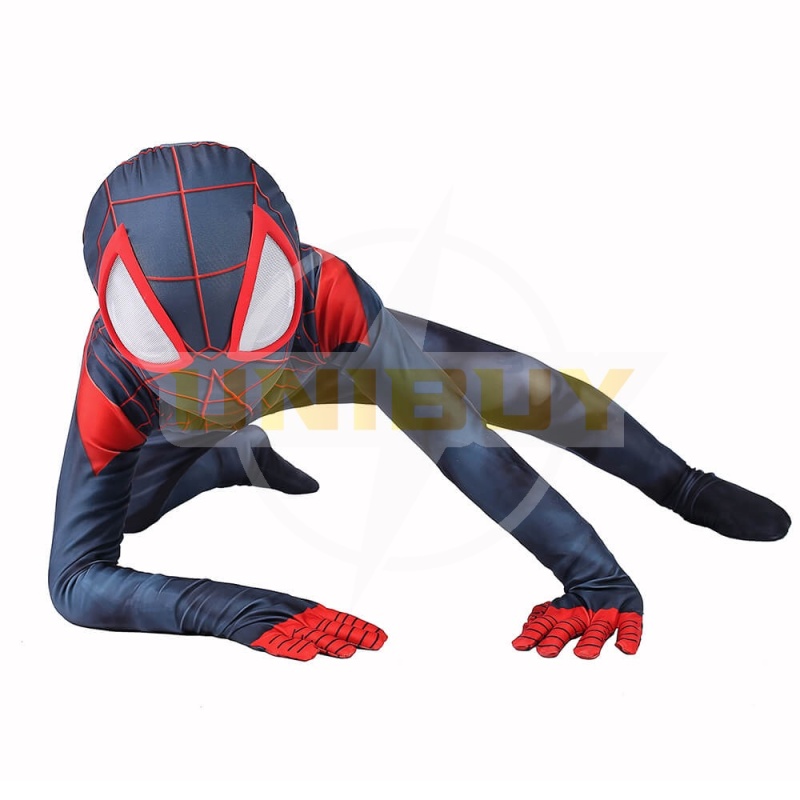 Miles Morales Costume Cosplay Suit Kids Spider-Man: Into the Spider-Verse Jumpsuit Unibuy
