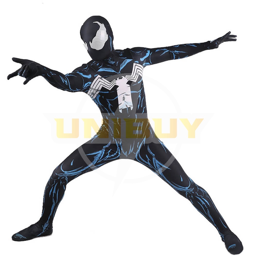 Venom Symbiote Spiderman SuperHero Cosplay Costume Halloween Jumpsuit Unibuy