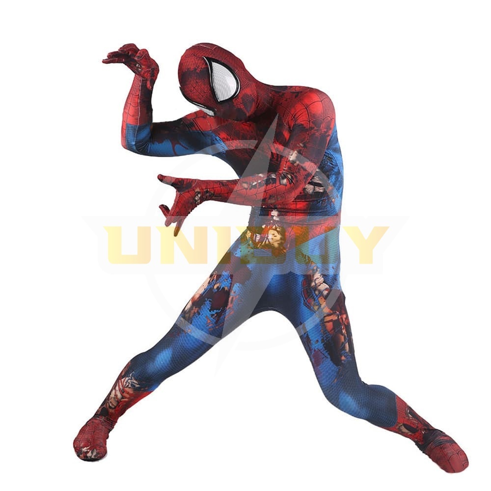 Avengers Spiderman Peter Parker Zombie Suit Cosplay Costume For Kids Adult Unibuy