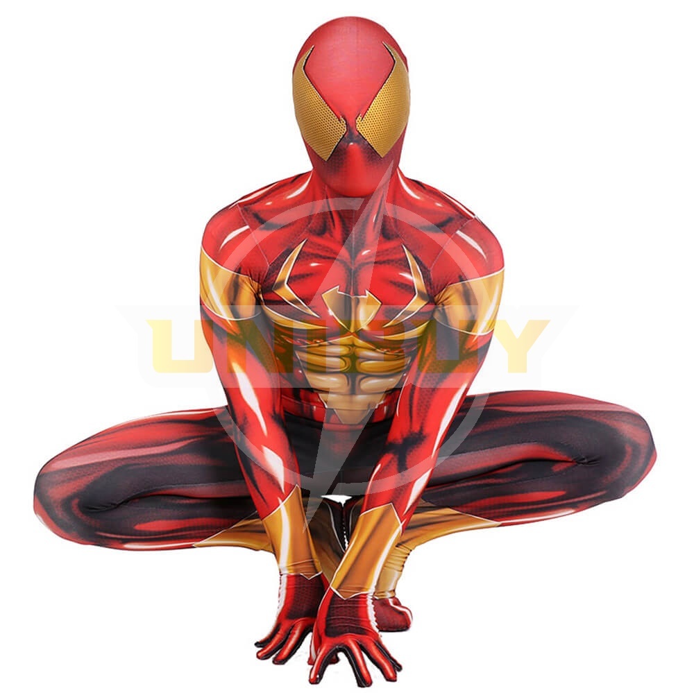 Spider-Man PS4 Iron Spider-Man Suit Cosplay Costume Bodysuit Unibuy