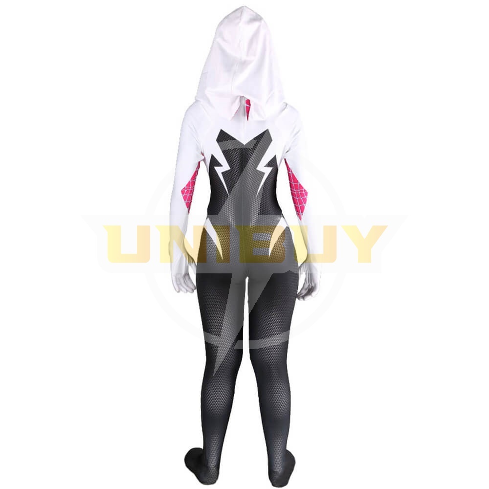 Gwen Stacy Suit Cosplay Costume Spider Man Jumpsuit Bodysuit For Kids Womens Unibuy