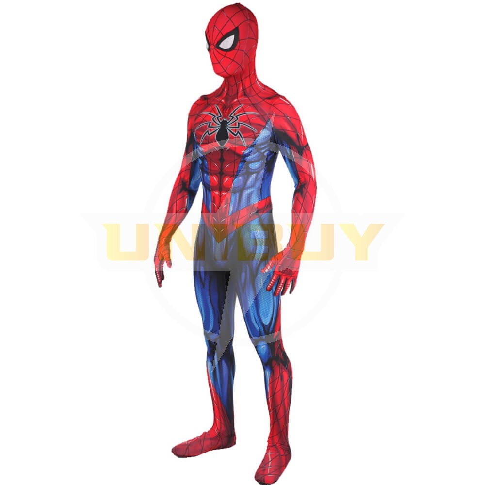 Spider-Man PS4 Peter Parker Spider-Armor MK IV Costume Cosplay Suit Unibuy
