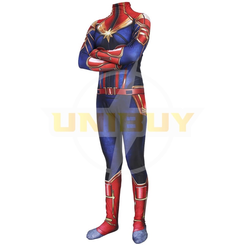 New Captain Marvel Carol Danvers Costume Cosplay Outfit Bodysuit Unibuy