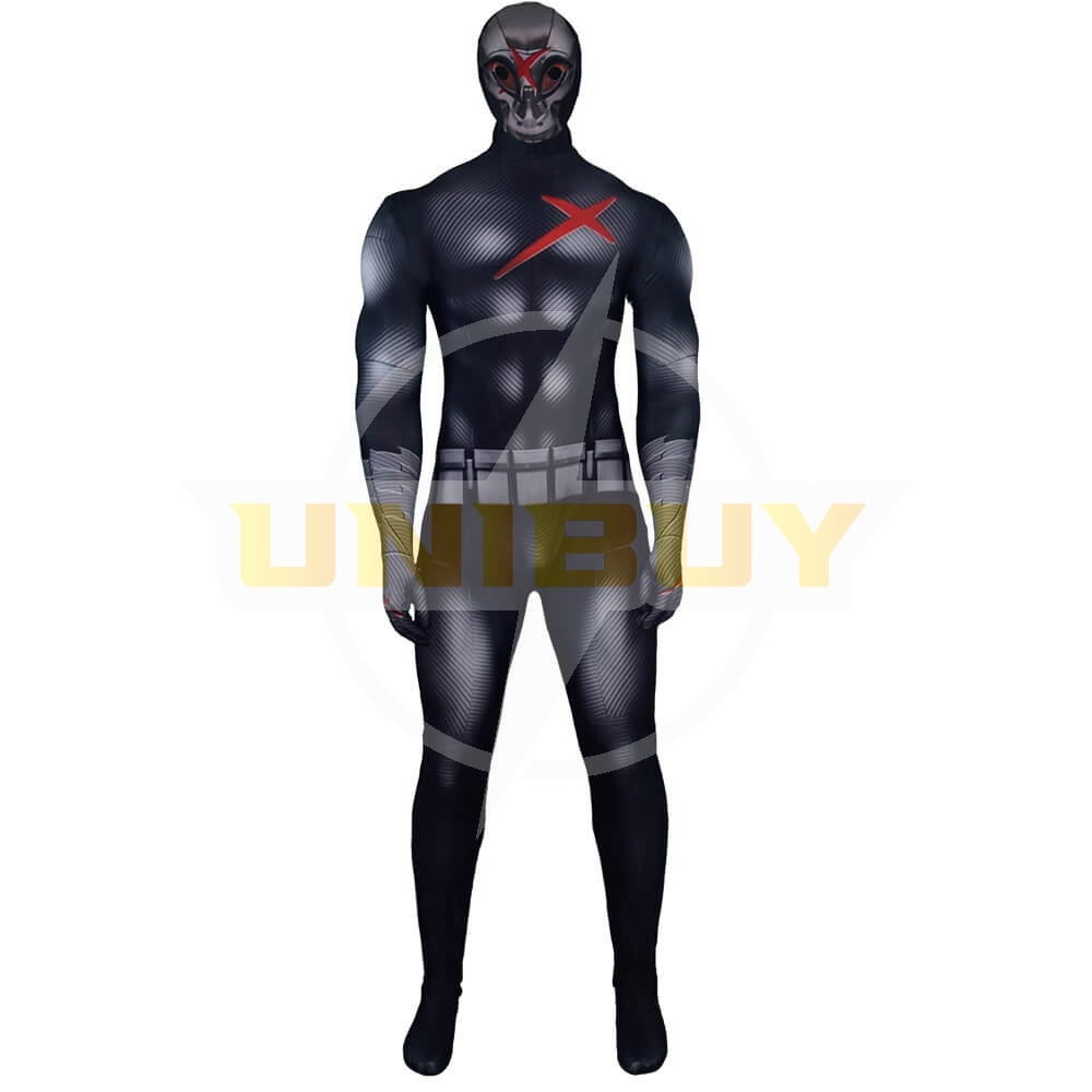 Anime Teen Titans Robin Red-X Costume Cosplay Jumpsuit Bodysuit For Kids Adult
