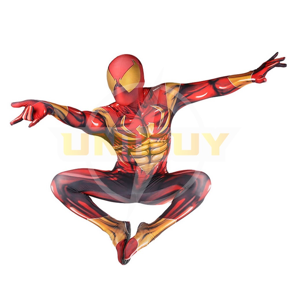 Spider-Man PS4 Iron Spider-Man Suit Cosplay Costume Bodysuit Unibuy