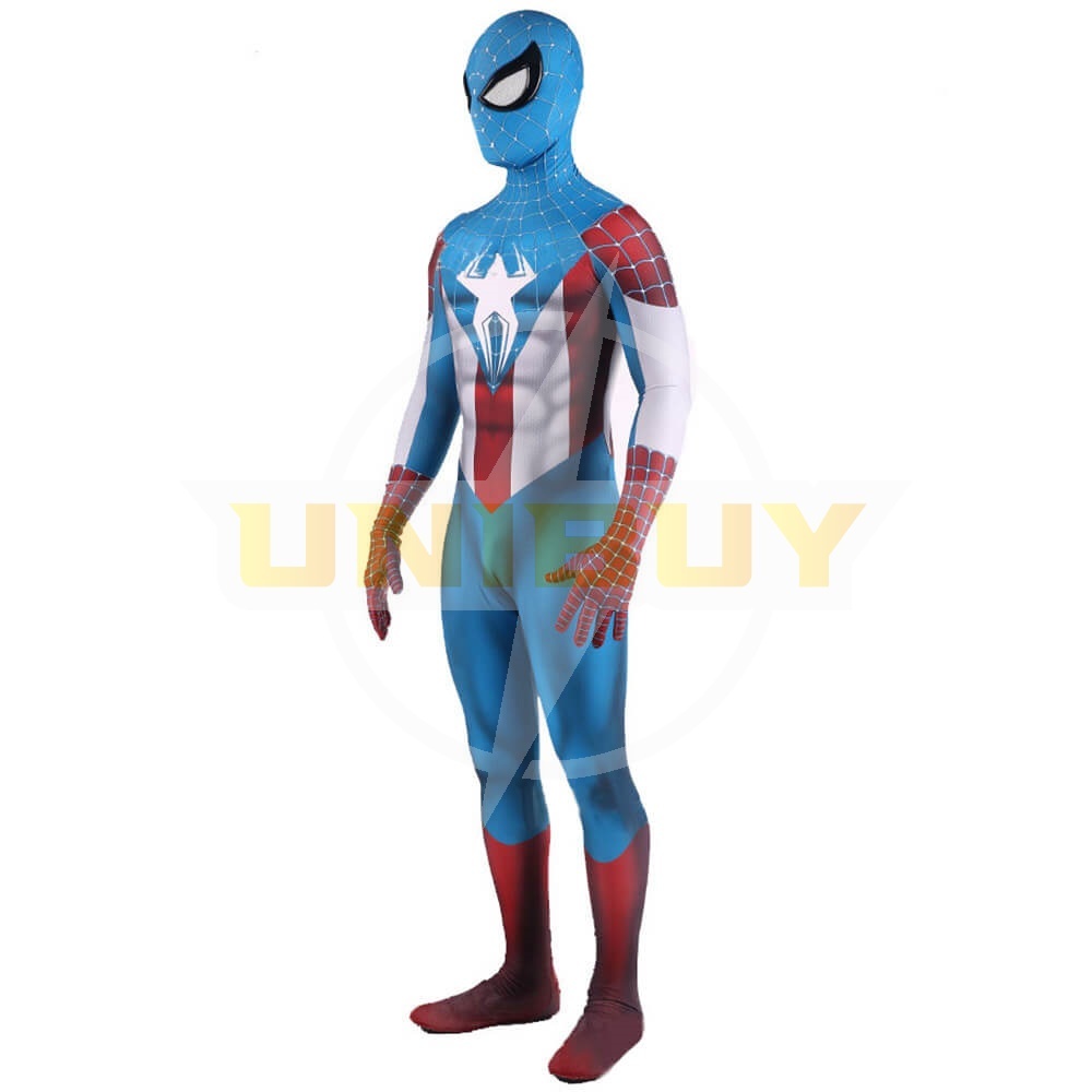 Avengers Captain America Spider-Man Crossover Cosplay Costume For Kids Adult Unibuy