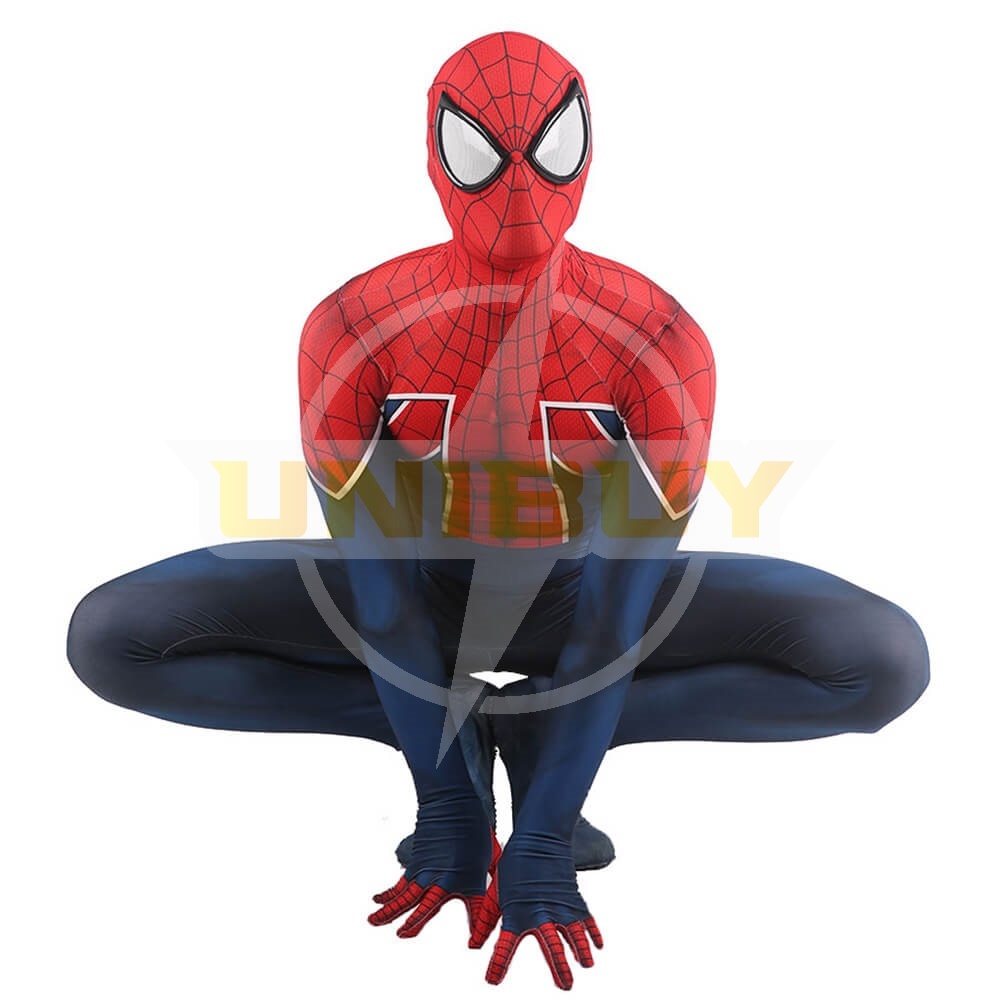 Spider-Man PS4 Peter Parker Spider-UK Suit Costume Cosplay Suit For Kids Adult Unibuy