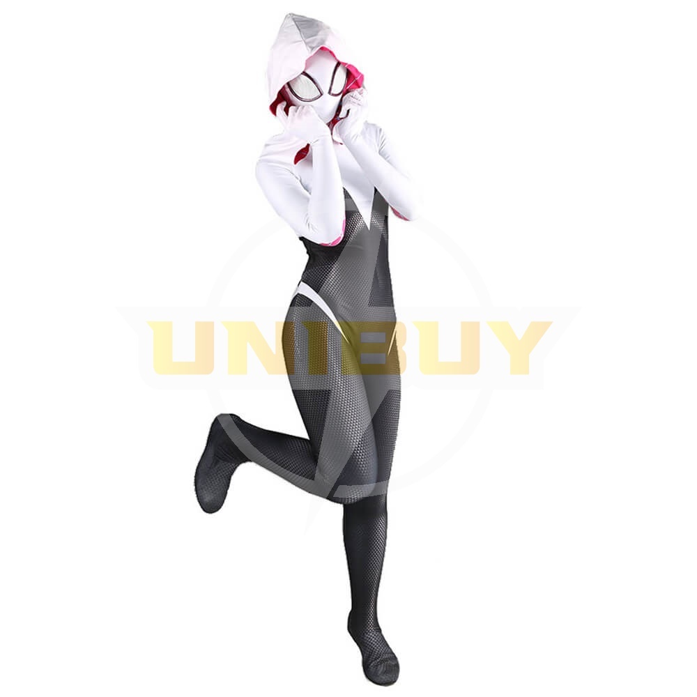Gwen Stacy Suit Cosplay Costume Spider Man Jumpsuit Bodysuit For Kids Womens Unibuy