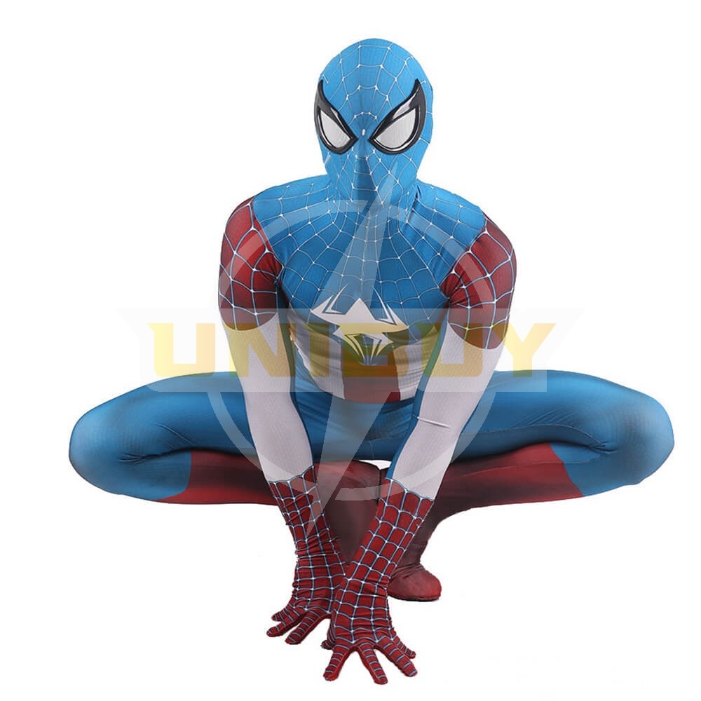 Avengers Captain America Spider-Man Crossover Cosplay Costume For Kids Adult Unibuy