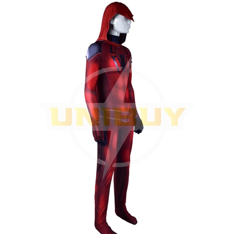 Spider-Man PS4 Scarlet Spider Kaine Parker Costume Cosplay Suit For Kids Adult Unibuy