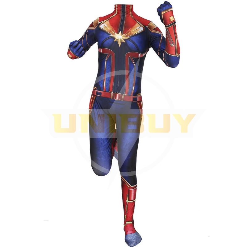 New Captain Marvel Carol Danvers Costume Cosplay Outfit Bodysuit Unibuy