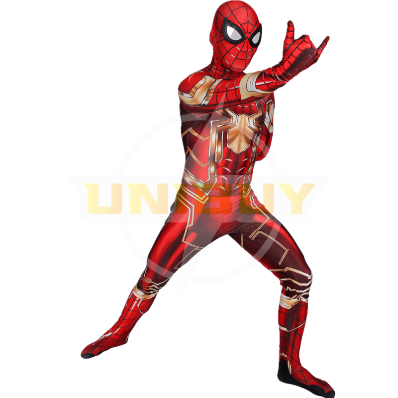 Spider-Man Iron Spider Man Costume Cosplay Jumpsuit For Kids Adult Unibuy