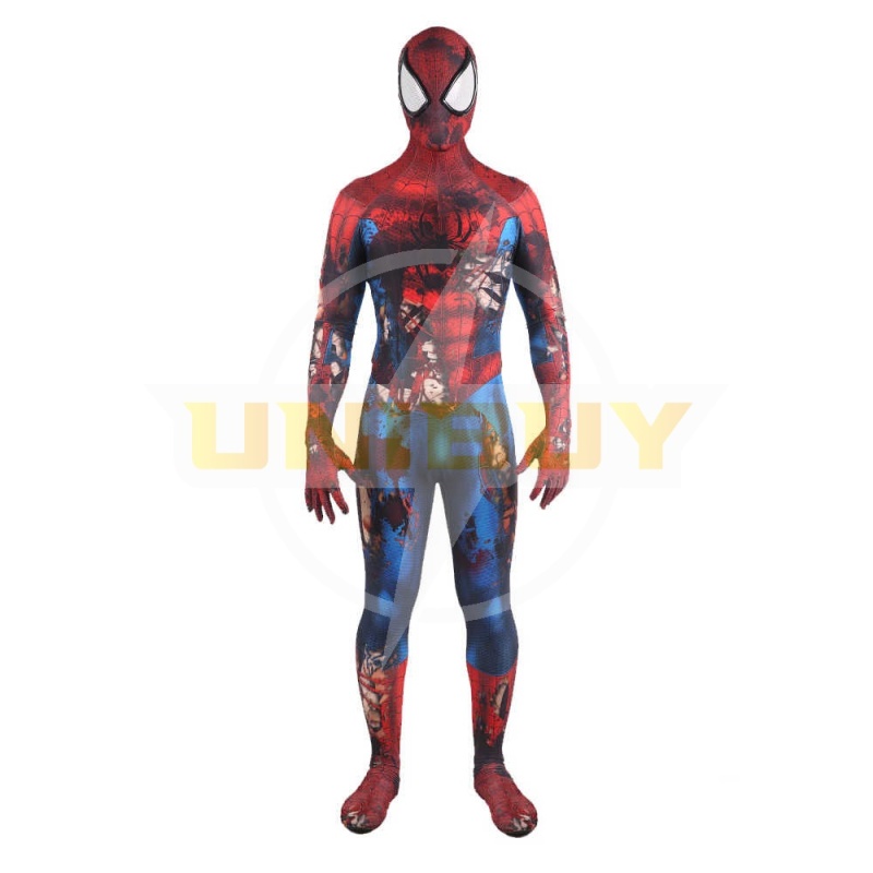 Avengers Spiderman Peter Parker Zombie Suit Cosplay Costume For Kids Adult Unibuy