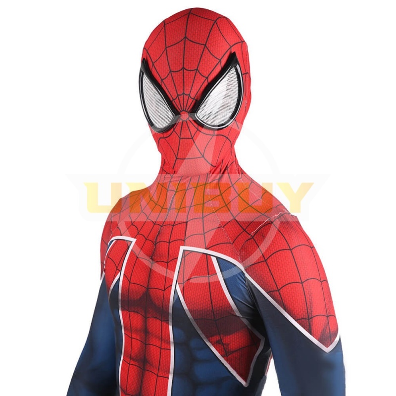 Spider-Man PS4 Peter Parker Spider-UK Suit Costume Cosplay Suit For Kids Adult Unibuy