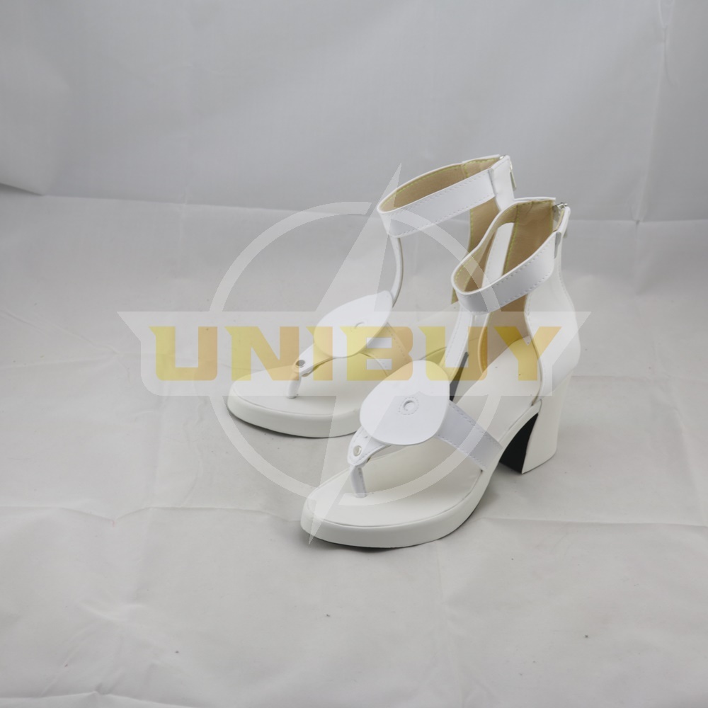 Final Fantasy XV FF15 Lady Lunafreya Shoes Cosplay Luna White Boots Unibuy