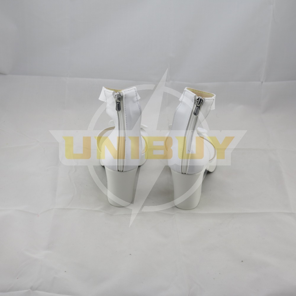 Final Fantasy XV FF15 Lady Lunafreya Shoes Cosplay Luna White Boots Unibuy
