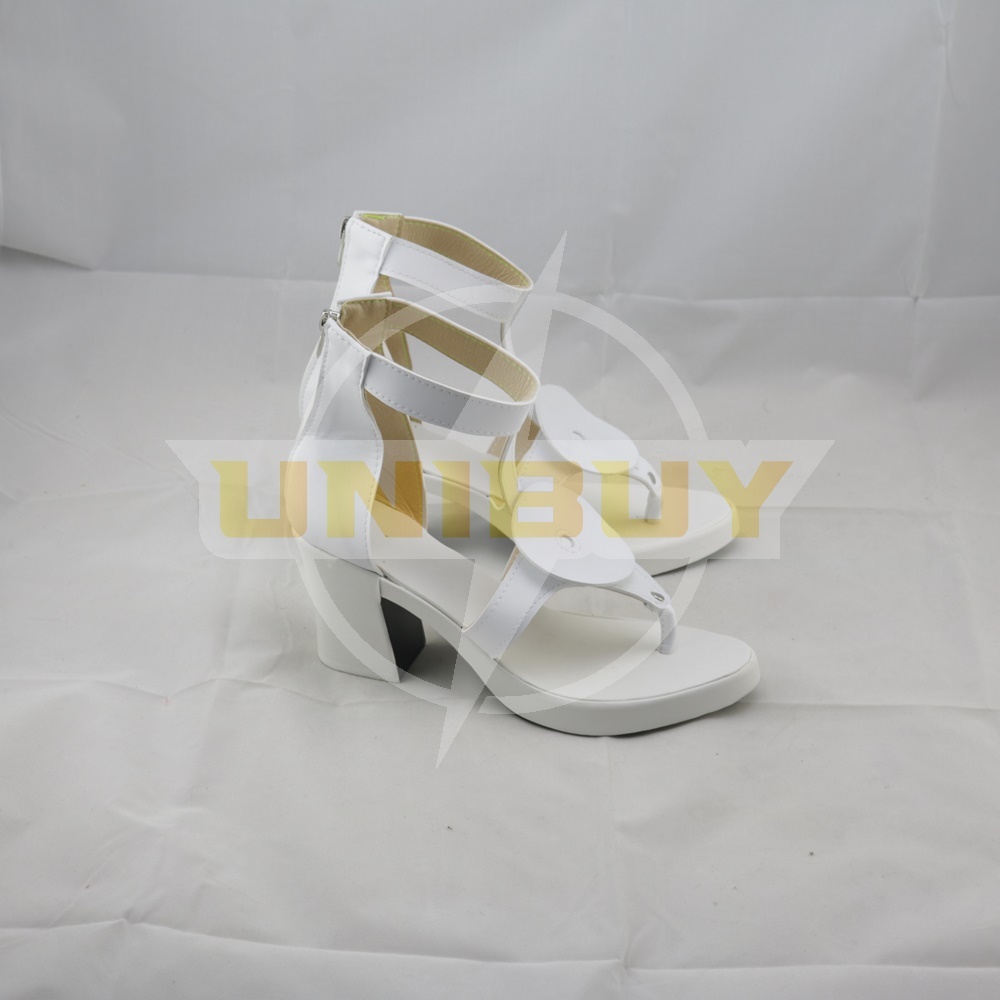 Final Fantasy XV FF15 Lady Lunafreya Shoes Cosplay Luna White Boots Unibuy