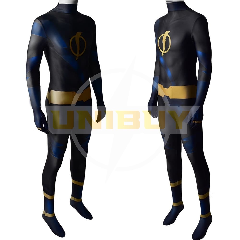Teen Titans Future Shock Costume Static Shock Cosplay Jumpsuit Bodysuit For Kids Adult Unibuy