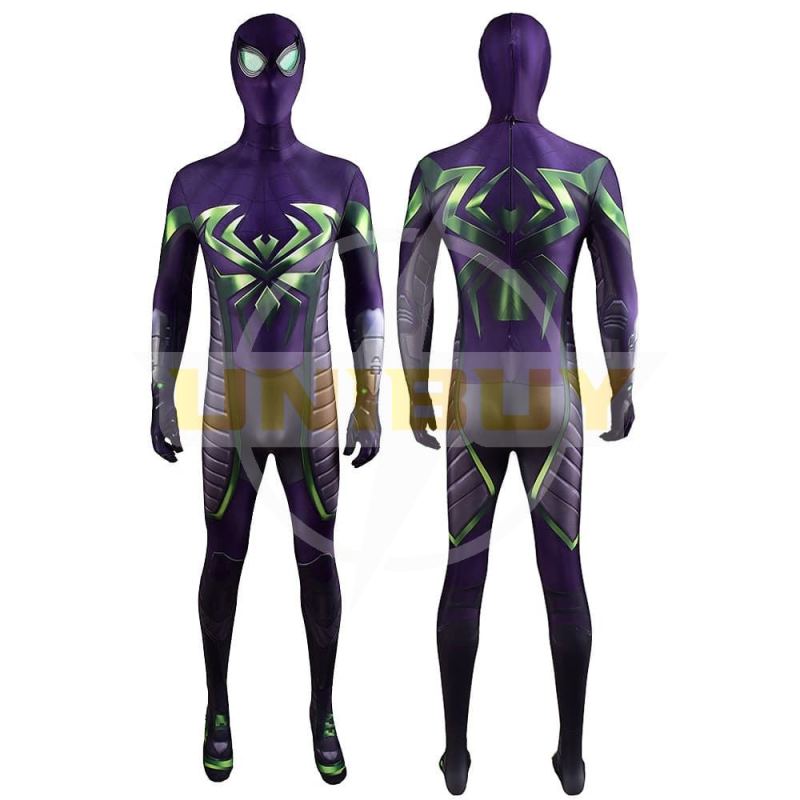 Spider-man PS5 Costume Cosplay Miles Morales Purple Reign Suit Unibuy