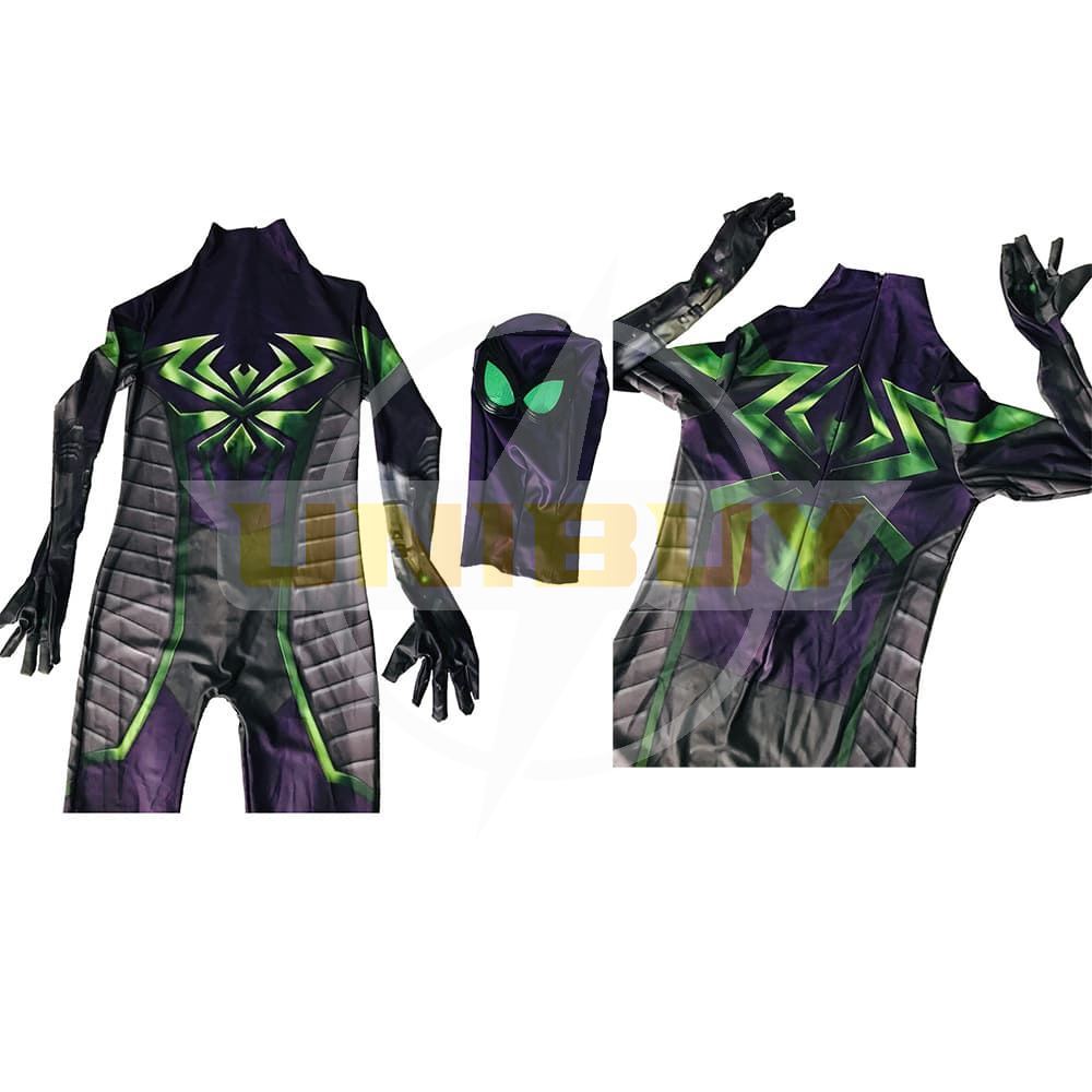 Spider-man PS5 Costume Cosplay Miles Morales Purple Reign Suit Unibuy
