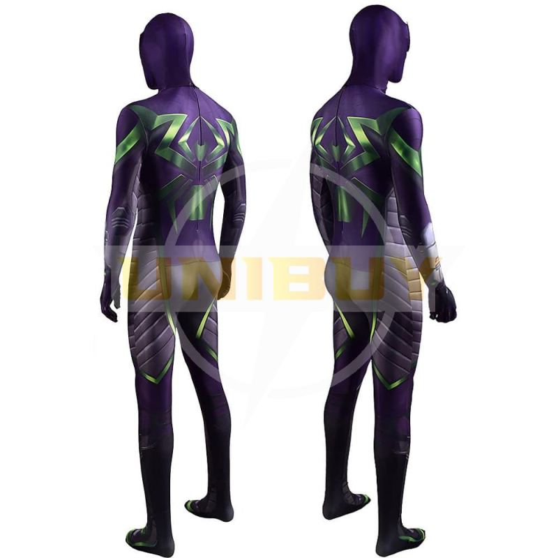 Spider-man PS5 Costume Cosplay Miles Morales Purple Reign Suit Unibuy