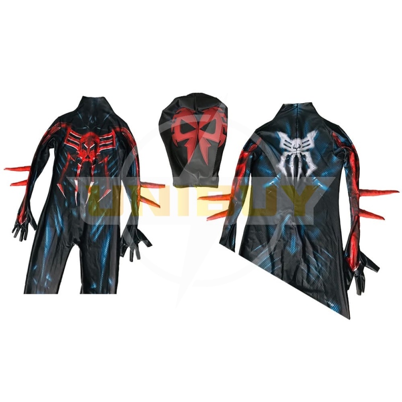 Black 2099 Ultimate Spiderman Costume Cosplay Suit Miguel O'Hara Unibuy