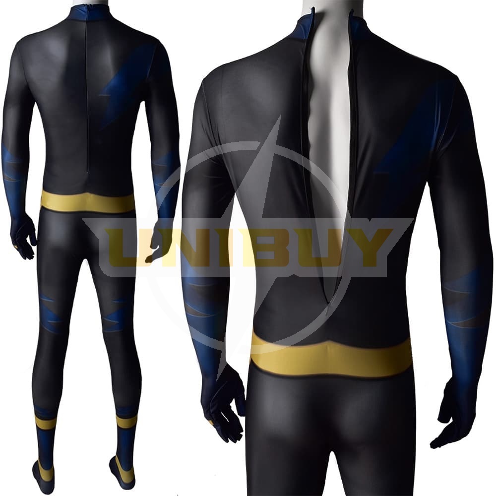 Teen Titans Future Shock Costume Static Shock Cosplay Jumpsuit Bodysuit For Kids Adult Unibuy