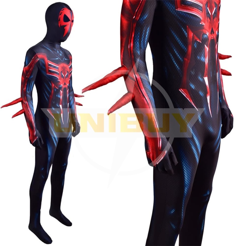 Black 2099 Ultimate Spiderman Costume Cosplay Suit Miguel O'Hara Unibuy