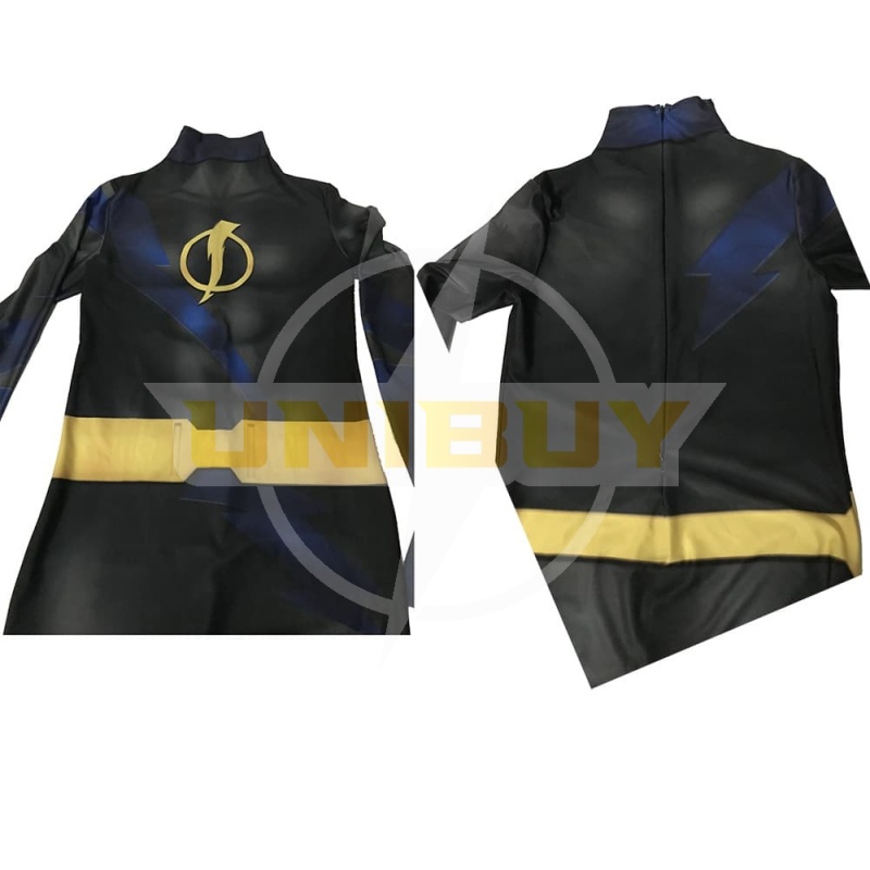 Teen Titans Future Shock Costume Static Shock Cosplay Jumpsuit Bodysuit For Kids Adult Unibuy