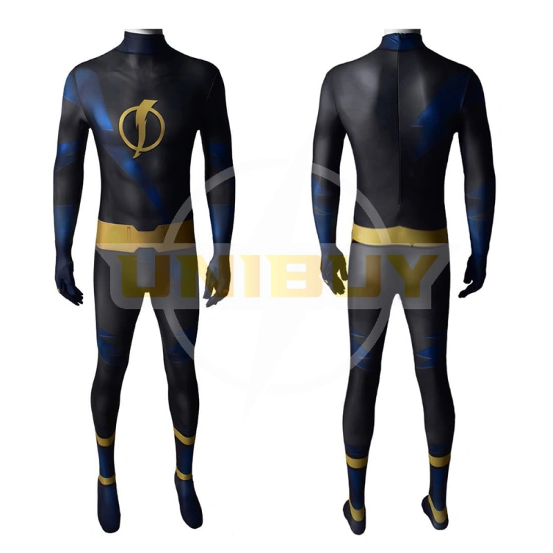 Teen Titans Future Shock Costume Static Shock Cosplay Jumpsuit Bodysuit For Kids Adult Unibuy