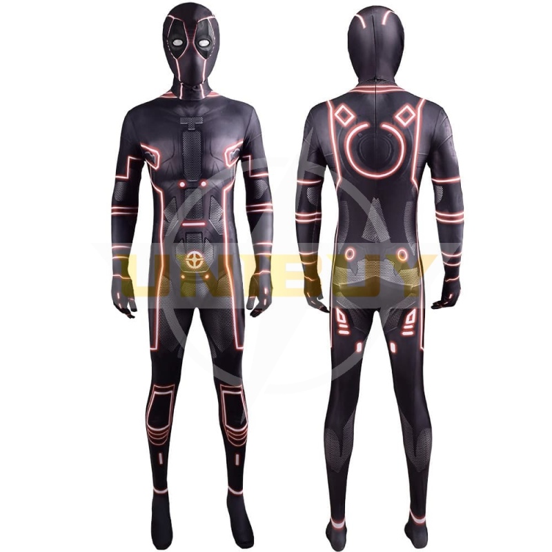 Fluorescent Deadpool Costume Cosplay Suit Unibuy