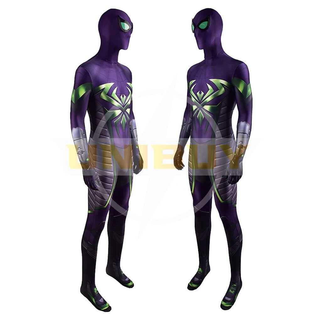 Spider-man PS5 Costume Cosplay Miles Morales Purple Reign Suit Unibuy