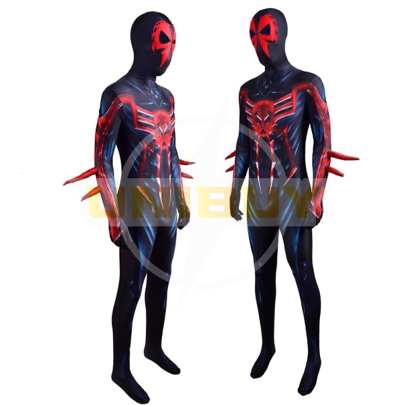 Black 2099 Ultimate Spiderman Costume Cosplay Suit Miguel O'Hara Unibuy