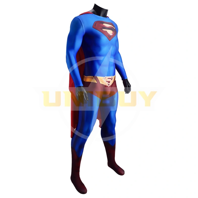 Superman Returns Costume Cosplay Suit With Cloak Clark Kent Jumpsuit Bodysuit Unibuy