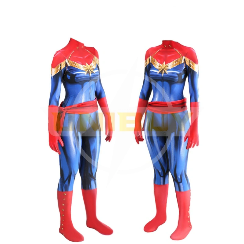 Avengers Endgame Captain Marvel Costume Cosplay Carol Danvers Jumpsuit Bodysuit Unibuy