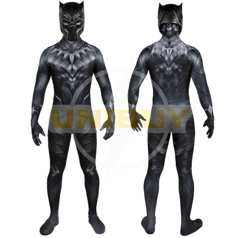 Captain America Civil War Black Panther Costume Cosplay Suit T'Challa Kids Adult Unibuy