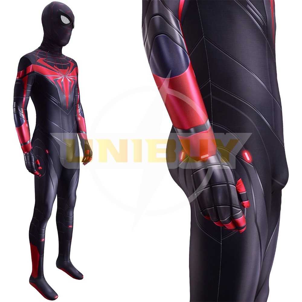 Spider-Man PS5 Miles Morales Costume Cosplay The Advanced Tech Suit For Kids Adult Unibuy