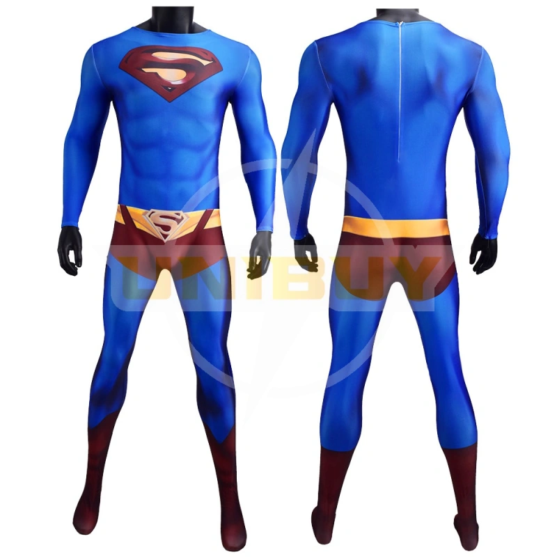 Superman Returns Costume Cosplay Suit With Cloak Clark Kent Jumpsuit Bodysuit Unibuy