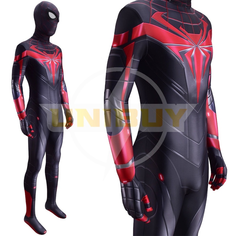 Spider-Man PS5 Miles Morales Costume Cosplay The Advanced Tech Suit For Kids Adult Unibuy