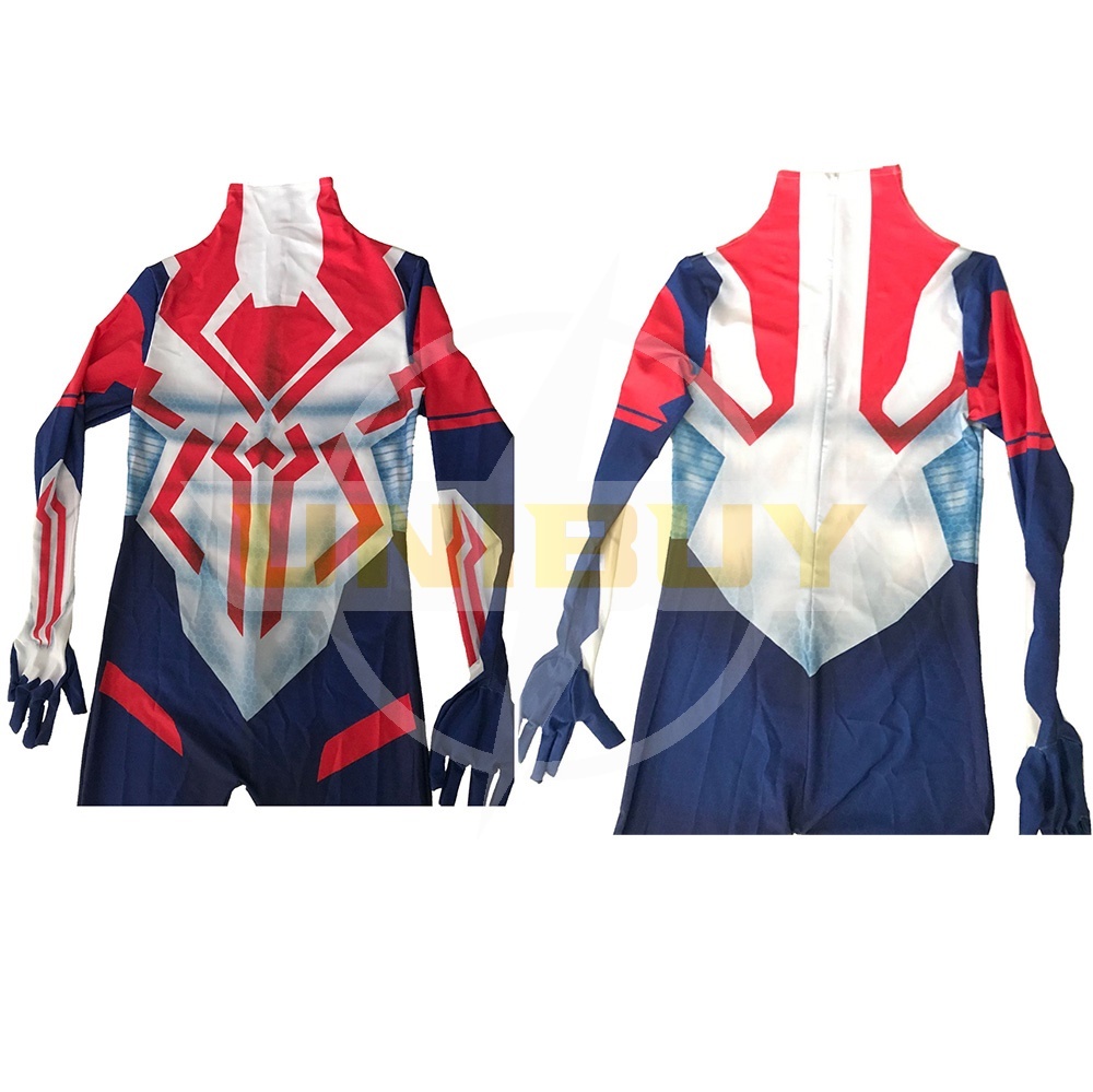 Spider-Man 2099 Costume Cosplay White Suit Miguel O'Hara Unibuy