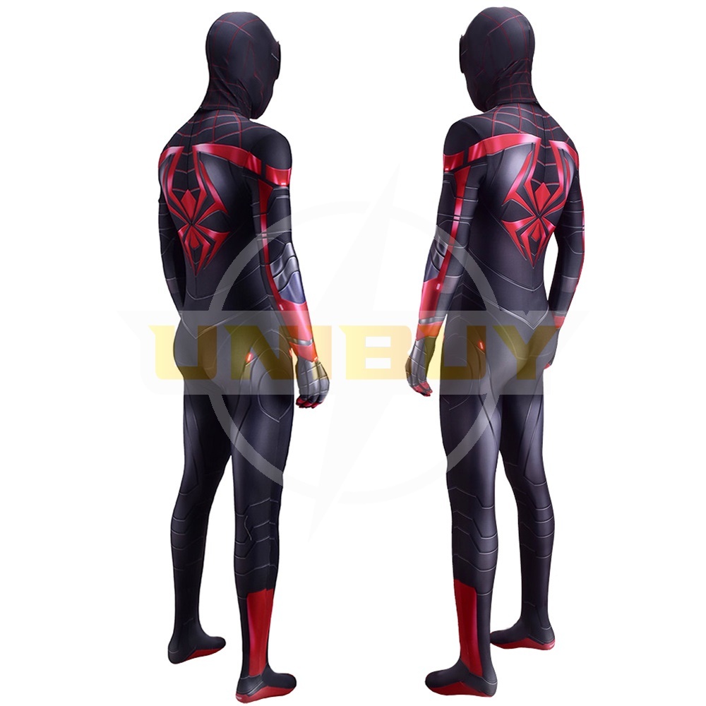 Spider-Man PS5 Miles Morales Costume Cosplay The Advanced Tech Suit For Kids Adult Unibuy
