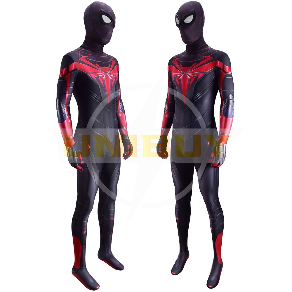 Spider-Man PS5 Miles Morales Costume Cosplay The Advanced Tech Suit For Kids Adult Unibuy